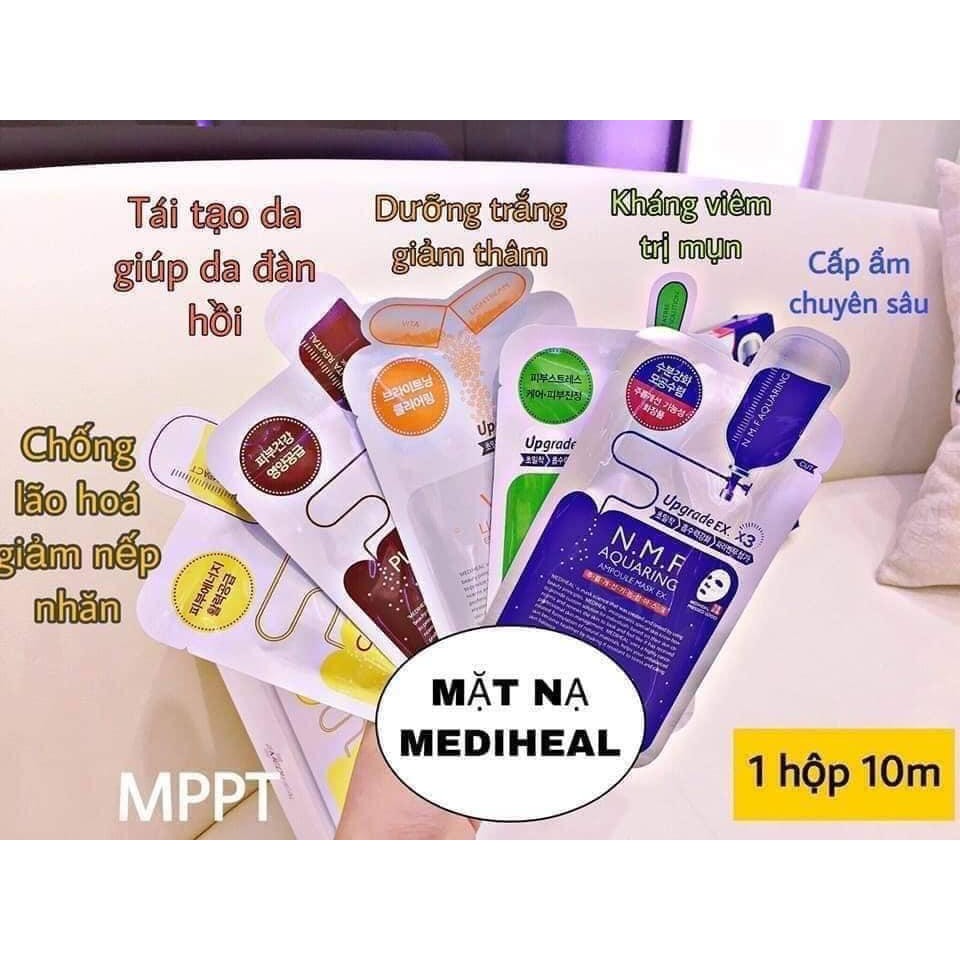 Mặt nạ cấp ẩm dưỡng da Mediheal NMF Aquaring Ampoule Mask 27ml - Tách lẻ 1 miếng (Hàng Chuẩn)