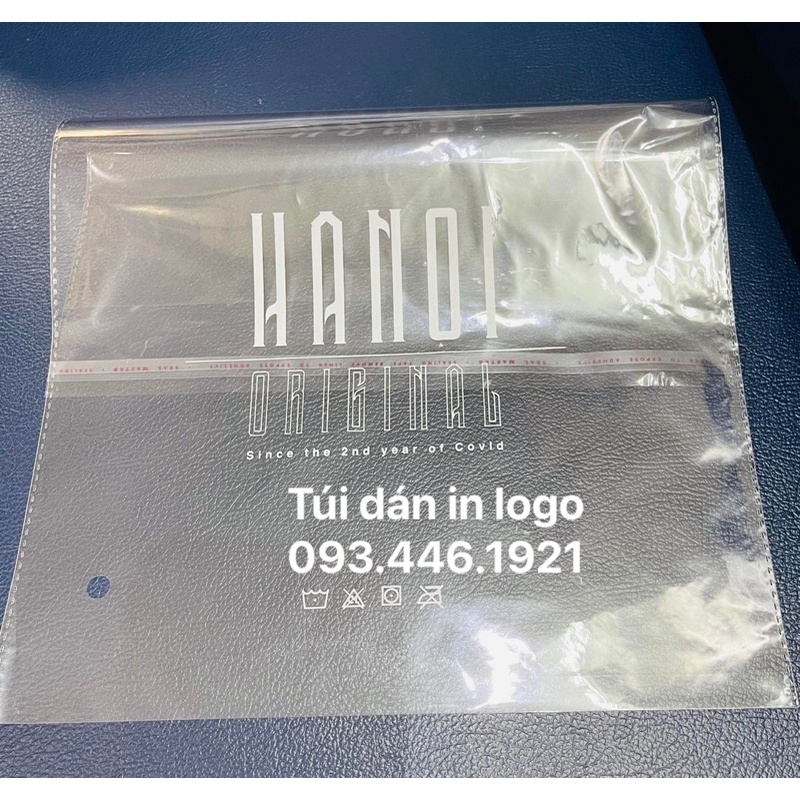 túi trong có dính miệng in logo shop theo yêu cầu số lượng ít từ 1kg