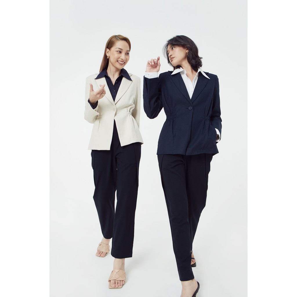 TheBlueTshirt - Instant Chic Linen Blazer Beige - Áo Khoác Linen Màu Kem | BigBuy360 - bigbuy360.vn