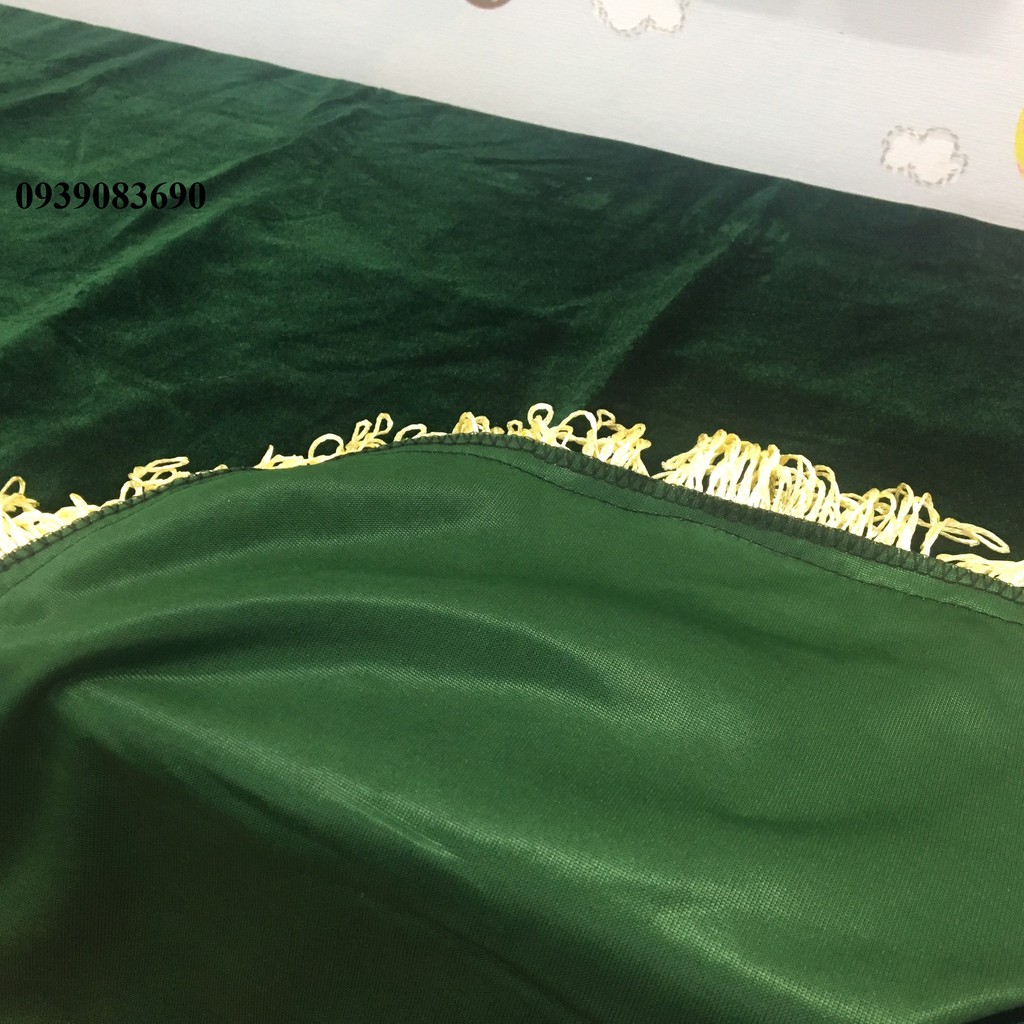 Khăn Phủ Đàn Piano nhung xanh rêu sang trọng