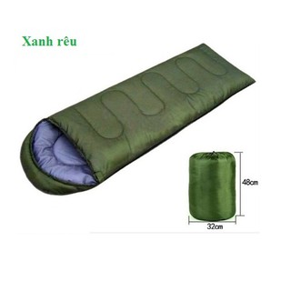 [ HÀNG LOẠI 1 - 1KG ] Combo 4 món túi ngủ văn phòng, túi ngủ du lịch màu xanh rêu - COMBO 4 MÓN