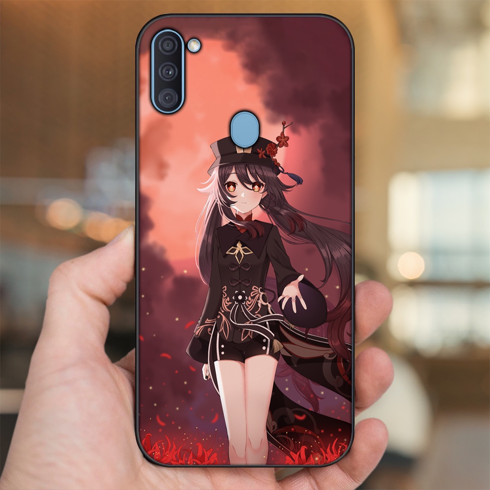 Ốp lưng Samsung A11, M11 viền đen in hình Hutao Genshin Impact