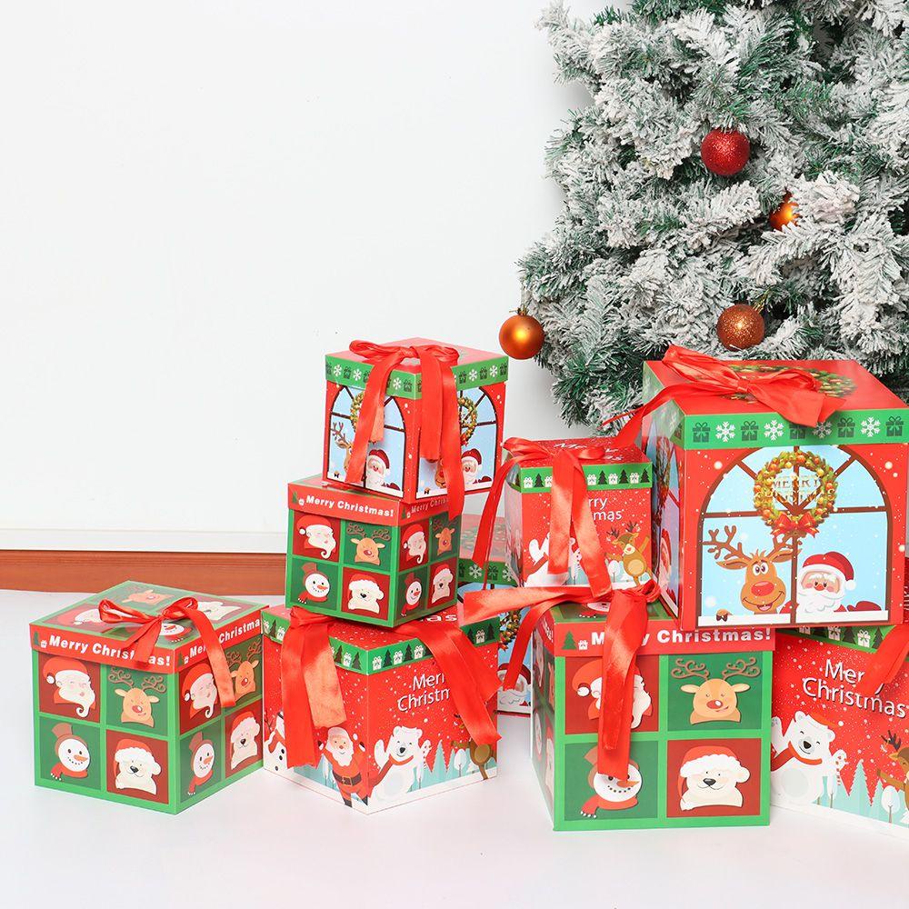 WTTLE Bộ 3 Túi Giấy Đựng Quà Giáng Sinh Xinh Xắn