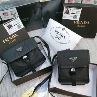Túi prada unisex chất dù sz 20 (kèm hộp)