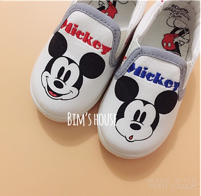 Giày lười micky cho bé