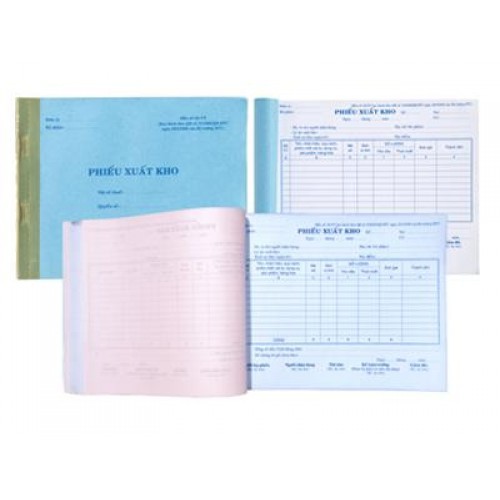 PHIẾU XUẤT KHO 3 LIÊN A4 20X25CM (50 BỘ = 150 TỜ)