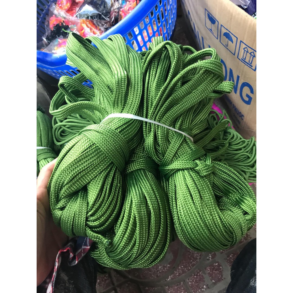 Quận dây dù xanh bản to 10m