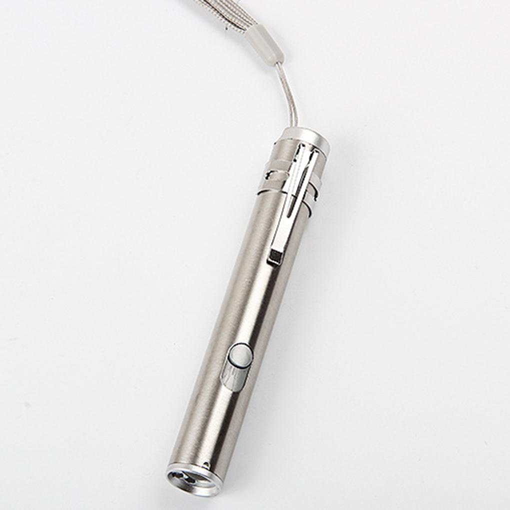 Đèn Pin LED UV Hình Cây Bút / Mặt Trăng Tròn Hồng Ngoại Sạc USB 3 Trong 1