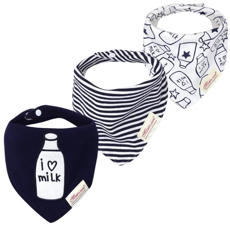 Set 3 yếm Momscare nhiều màu