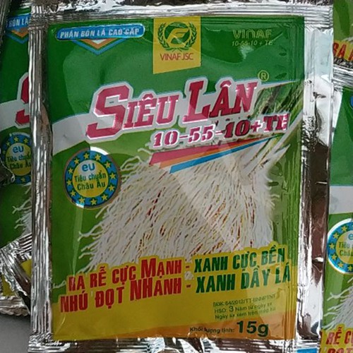 (SÂN VƯỜN) Phân bón SIÊU LÂN 10-55-10+ TE