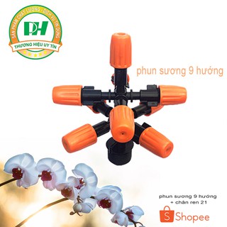 Bộ 2 béc phun sương 9 hướng