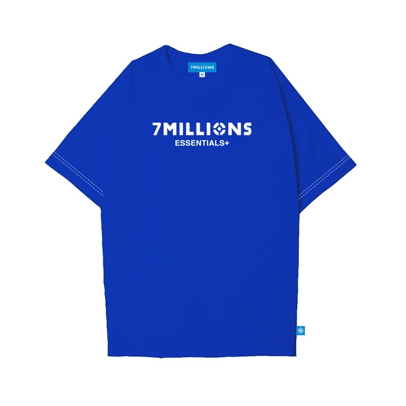 Áo thun 7millions Essentials Plus - Màu Xanh - Tặng Kèm Box - Unisex Nam Nữ - Form oversize