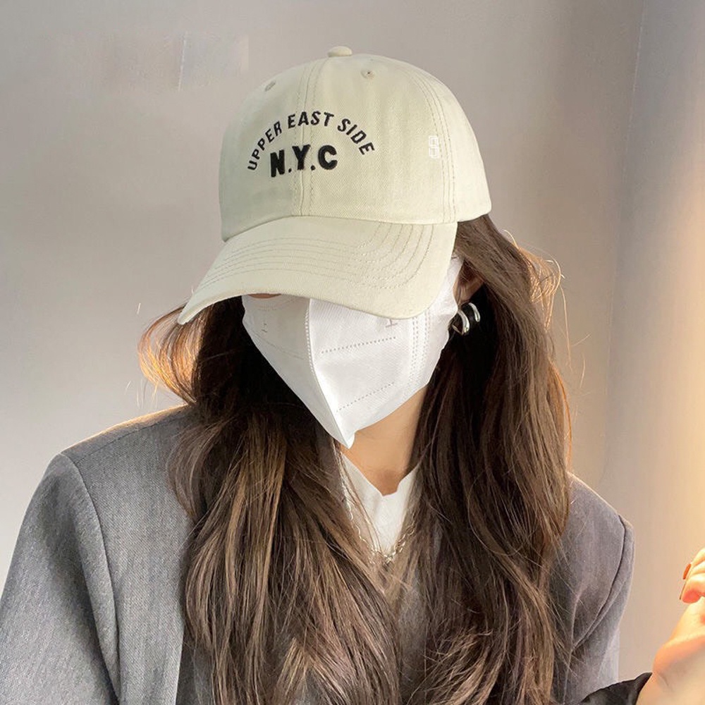 Mũ lưỡi trai nón kết thêu chữ NYC ulzzang unisex thích hợp cả nam nữ cá tính - Ekiu Shop