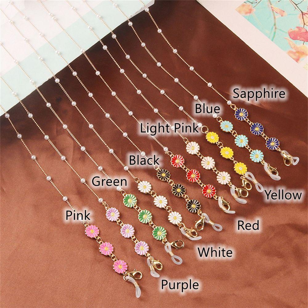 ESPO Dây Đeo Giữ Mắt Kính Bằng Acrylic Hình Hoa Cúc Cho Nữ