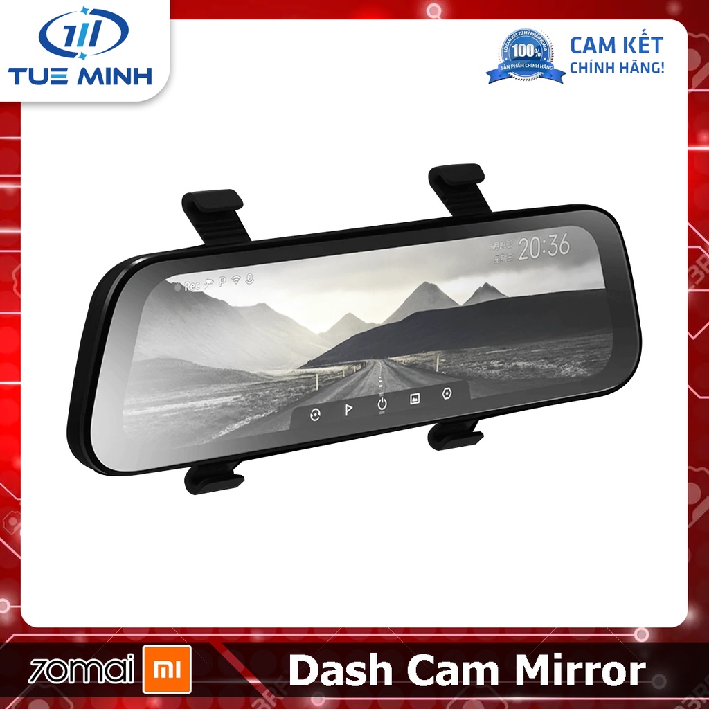 Camera hành trình 70mai Rearview Dash Cam Mirror D07 - Bản quốc tế