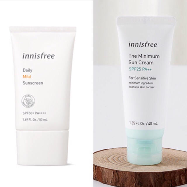 KEM CHỐNG NẮNG INNISFREE (Cho da nhạy cảm, da khô)