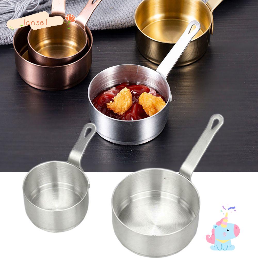 Nồi Nấu Sữa/Cà Phê/Nước Sốt Bằng Thép Không Gỉ Cỡ Nhỏ 50/100ml Chống Dính Tiện Lợi