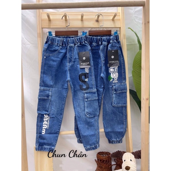 Quần jeans túi hộp cực sành điệu cho bé trai - QJTH