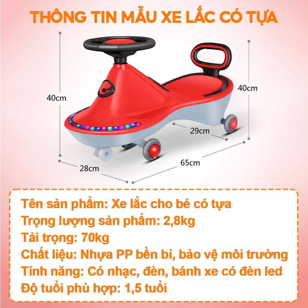 Xe lắc cho bé có nhạc và đèn kết hợp xe chòi chân mẫu mới cao cấp XL2806