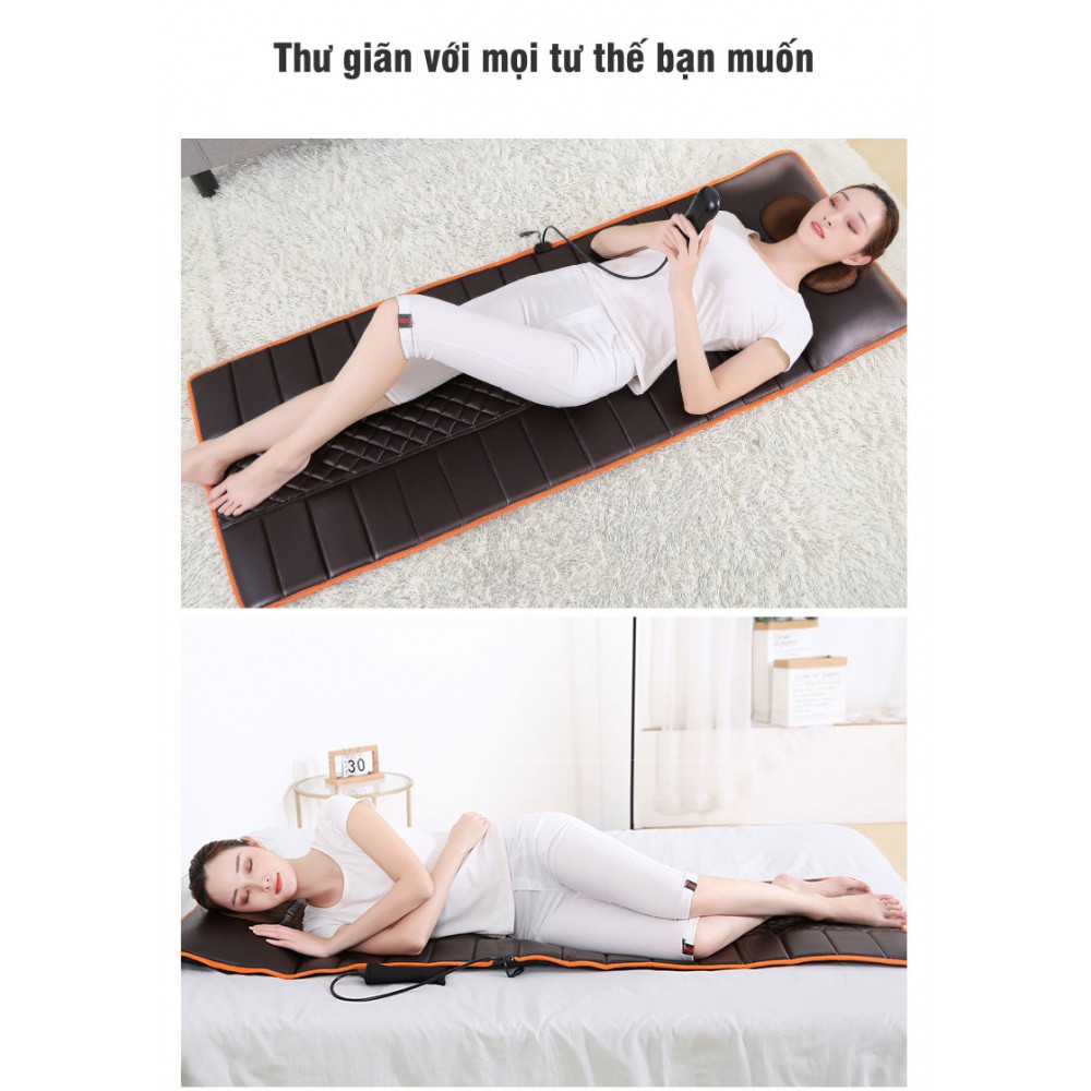 Nệm Massage Toàn Thân 🔔Freeship🔔 Đệm Massage Toàn Thân - Nệm Mát Xa, Giảm Đau Cơ Bắp, Đệm Mát Xa, 9 Chế Độ Rung Massage