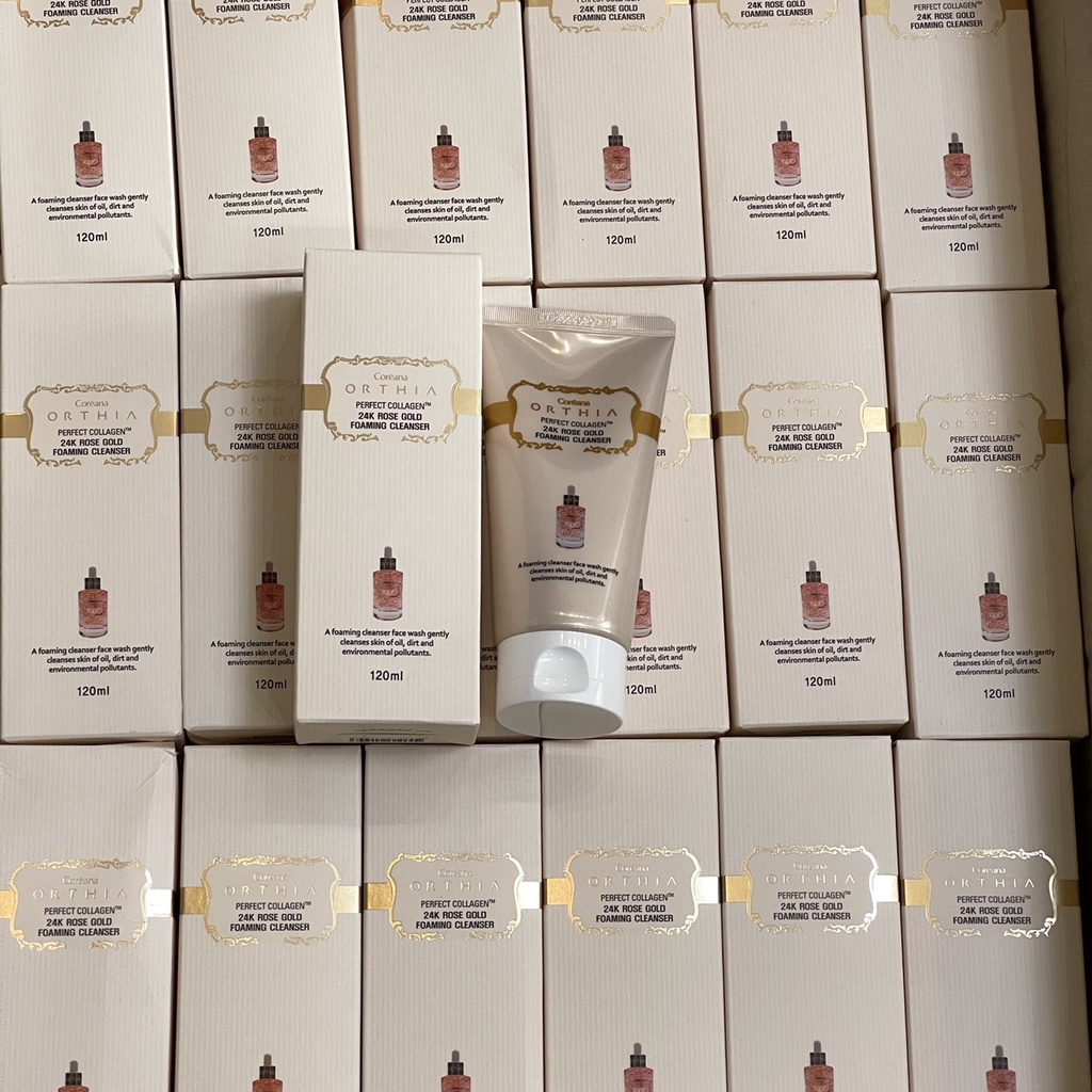 Coreana ORTHIA Sữa Rửa Mặt Hoa Hồng & Vàng 24k 120ml