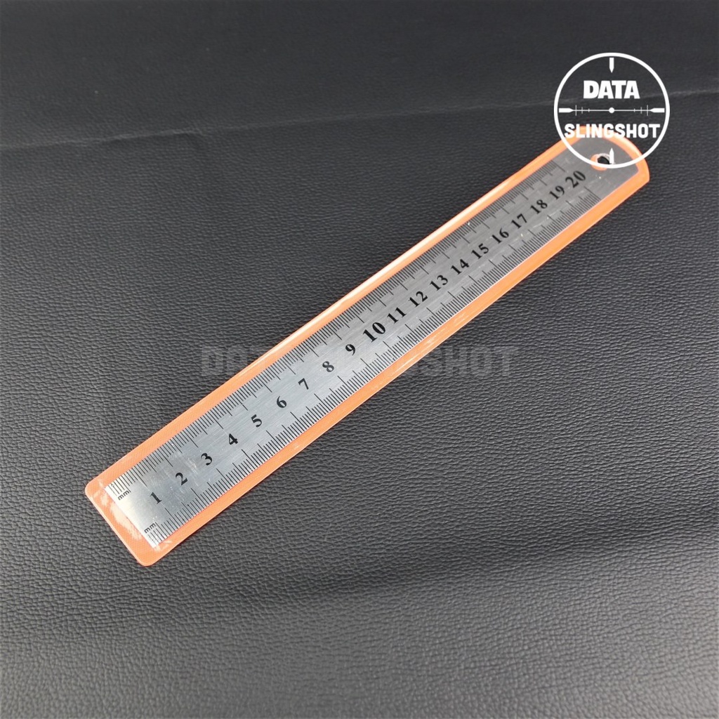 Thước kẻ inox đo thun 20cm 30cm - DATA SlingShot
