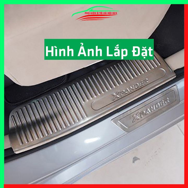 [Mitsubishi Xpander 2019] Bộ Nẹp Bước Chân Trong Ngoài Bằng Inox Cho Ô Tô - Mitsubishi Xpander 2019