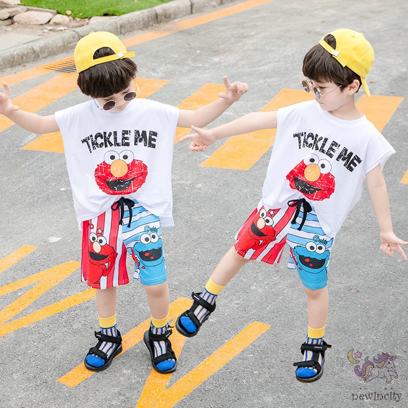 Bộ áo thun tay ngắn + quần short cho bé trai