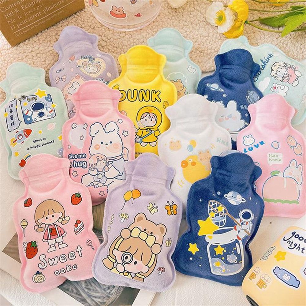 Túi chườm nước nóng giữ ấm tay mini bằng lông nhung có thể tái sử dụng dành cho học sinh
