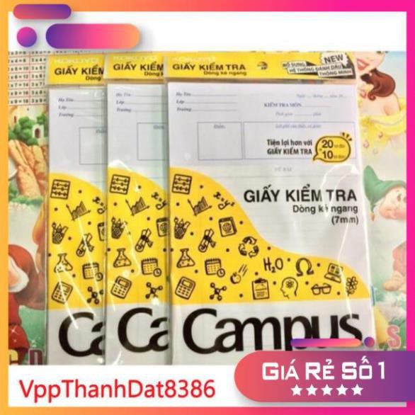 (Sale)  Giấy kiểm tra kẻ ngang Campus có tờ đơn