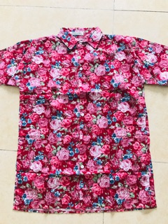 Áo sơ mi hoạ tiết vintage