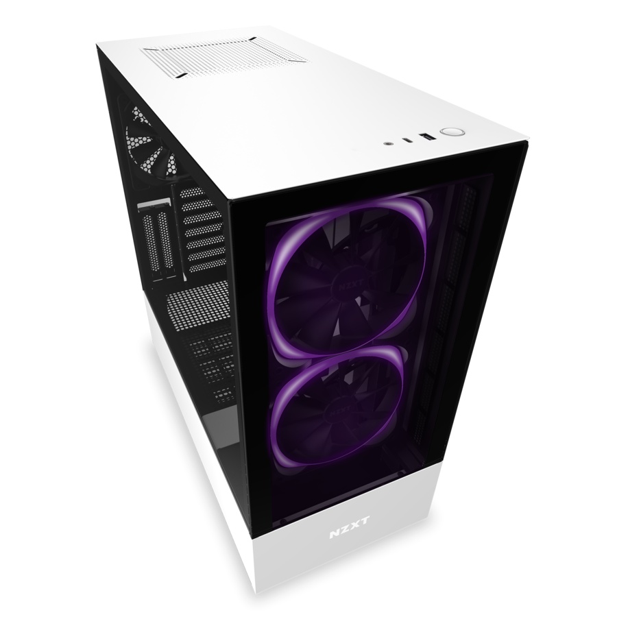 Vỏ case NZXT H510 ELITE MATTE WHITE