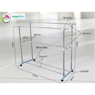 GIÁ PHƠI ĐỒ DI ĐỘNG KIỂU 2