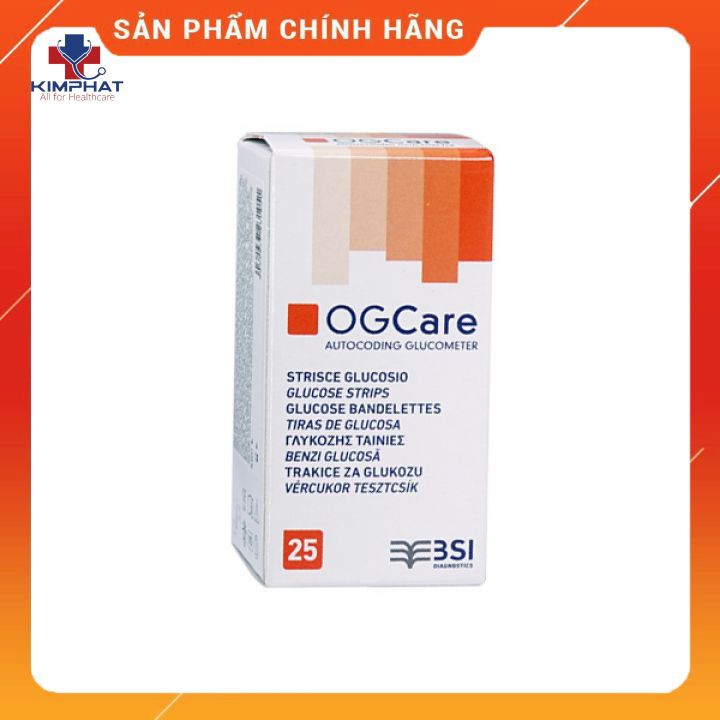 Que Thử Đường Huyết OGCare 25 Que