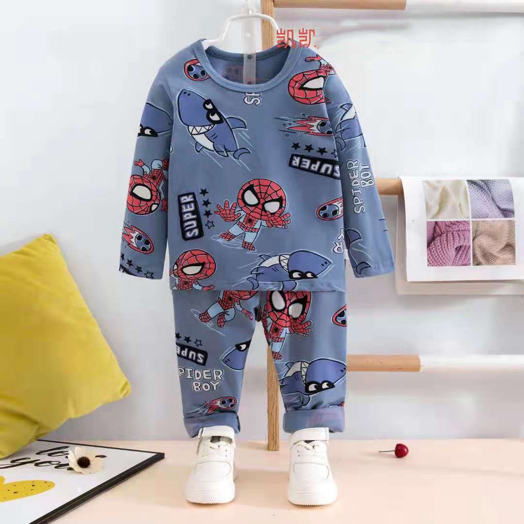 Bộ Thu Đông Cho Bé Trai Dài Tay - Bộ quần áo thu đông dài tay cao cấp size nhỡ cho bé trai chất cotton co dãn