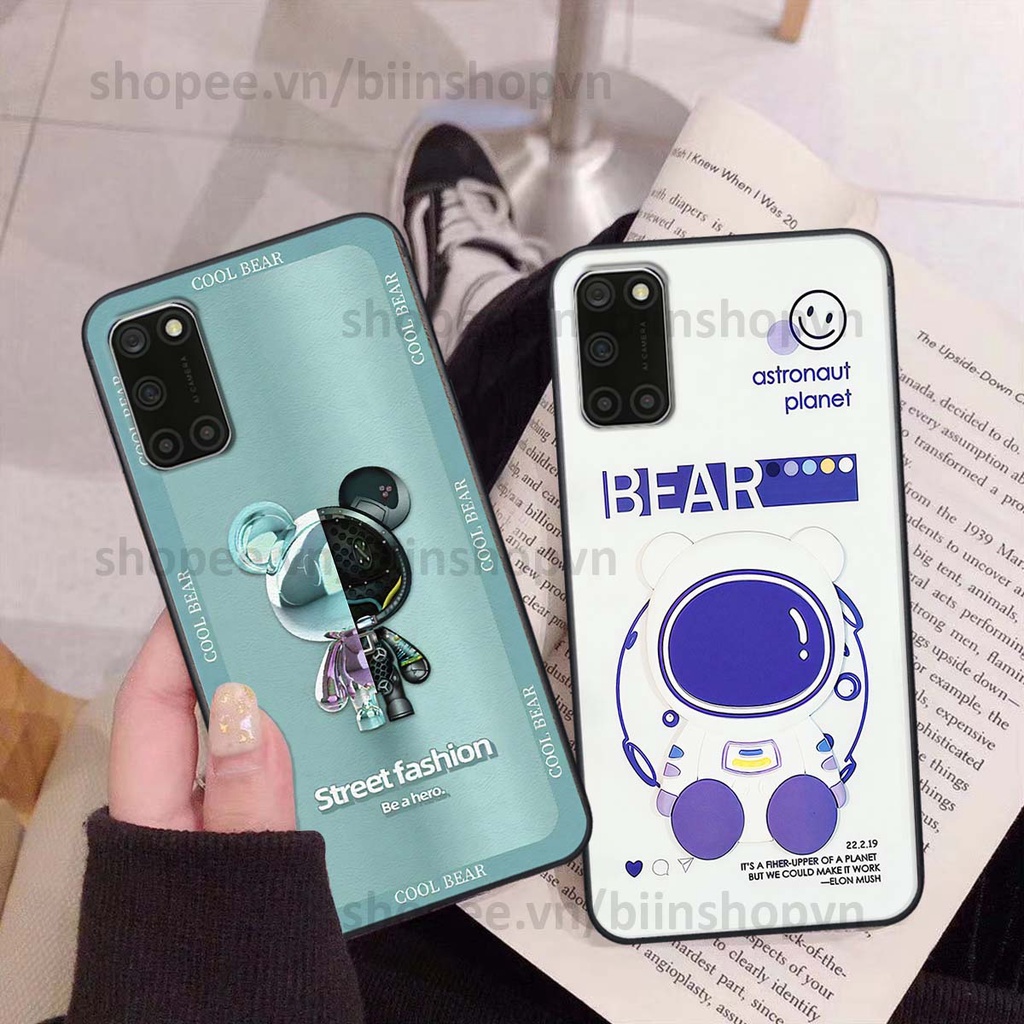 Ốp Oppo A52 / A92 hình gấu bear brick đẹp độc lạ, thời trang, cá tính