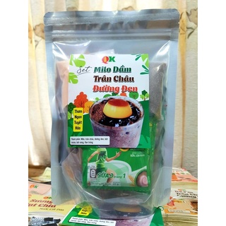 SET MILO DẦM Trân Châu Pudding