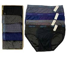 Hộp 5 quần lót tam giác thông hơi nam 55-75kg