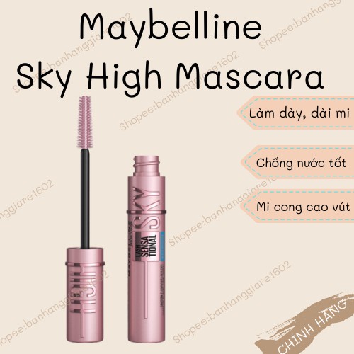 Mascara hot rần rân trên Tiktok Lash Sensational Sky High Waterproof Mascara Maybelline