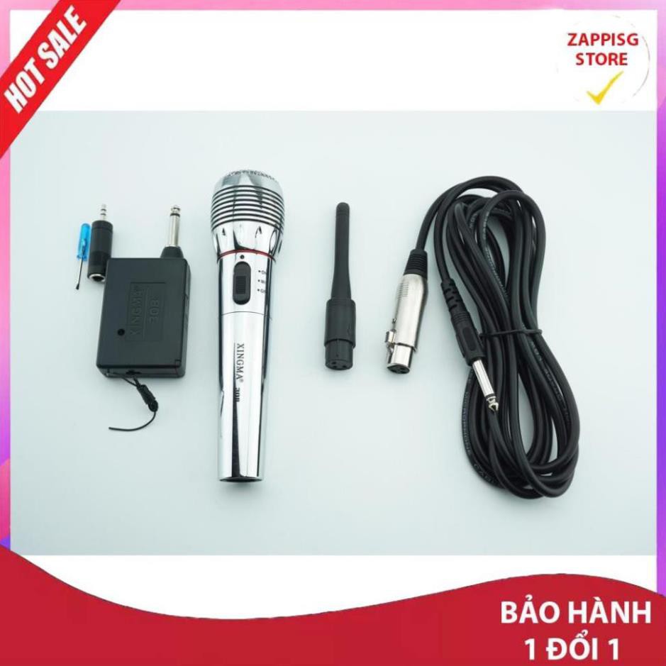 Sale Mic hát karaoke không dây,Mic không dây kết hợp có dây  - Bảo hành 1 đổi 1