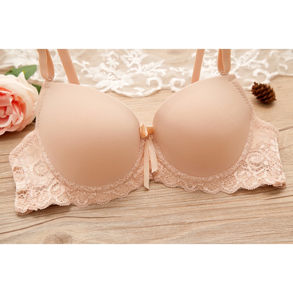 Áo ngực nữ su phối ren mút nhẹ thiết kế đơn giản, trẻ trung, dễ phối đồ (MS 04037) Anna Shop