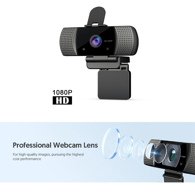 Webcam toàn diện HD 1080P cổng USB kèm mic cho PC Laptop | BigBuy360 - bigbuy360.vn
