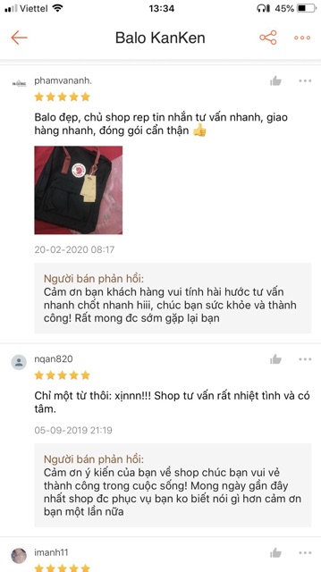 Ba lo kanken mini  chính hãng