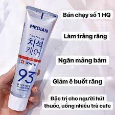 KEM ĐÁNH RĂNG MEDIAN 93 TRẮNG RĂNG HÀN QUỐC [ CÓ ẢNH THẬT]