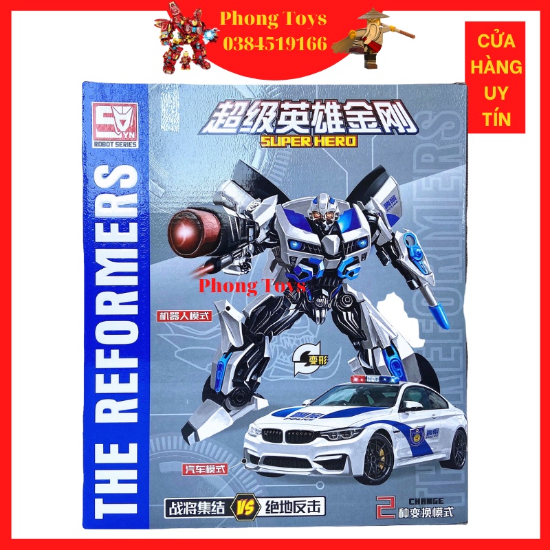 [Giá hủy diệt] ĐỒ CHƠI ROBOT CẢNH SÁT BIẾN HÌNH Ô TÔ - NGƯỜI MÁY TRANSFORMERS BIẾN HÌNH LOẠI TO