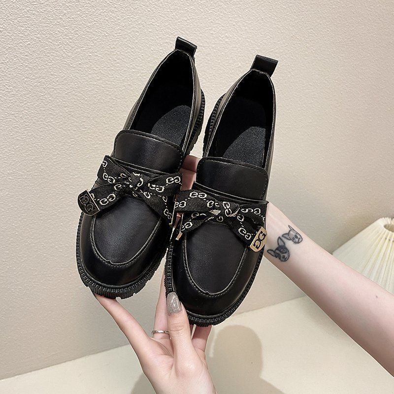 Giày Lười Đính Nơ Đáng Yêu Thời Trang Cho Nữ