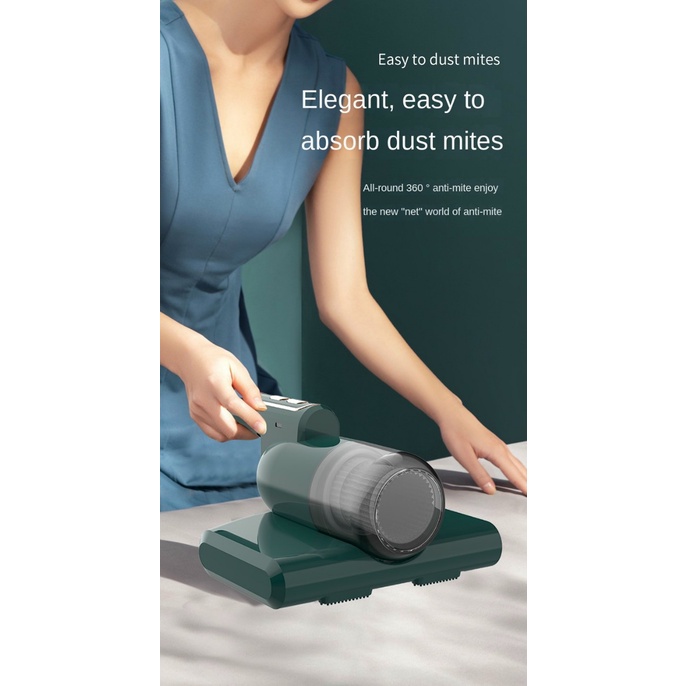 Máy hút bụi cầm tay mẫu mới không dây, lực hút 10.000 Pa, diệt khuẩn bằng tia UV và nhiệt độ 50 độ