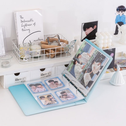 Binder A5 3 rings D màu ombre - Sổ lưu trữ ảnh album/Sổ lưu trữ bo góc