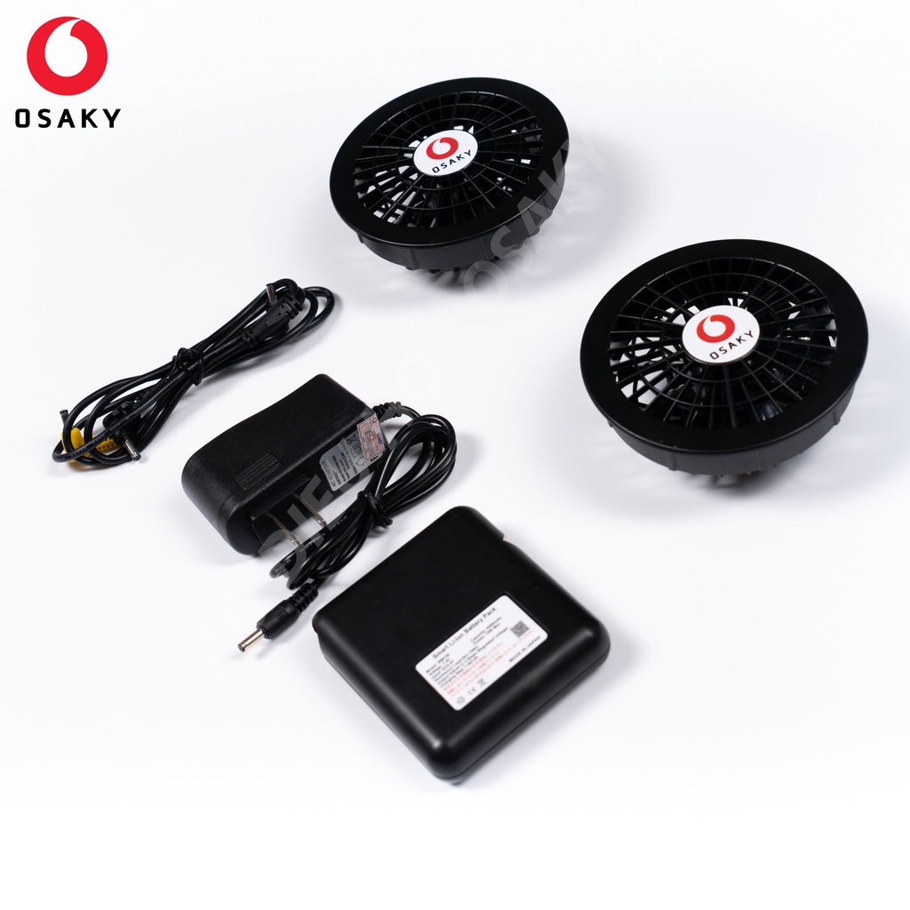 Áo Điều Hòa OSAKY Nhật Bản, Áo Khoác Quạt Gió Chống Nóng Điều Hòa Nhiệt Độ Cơ Thể - Rằn Ri