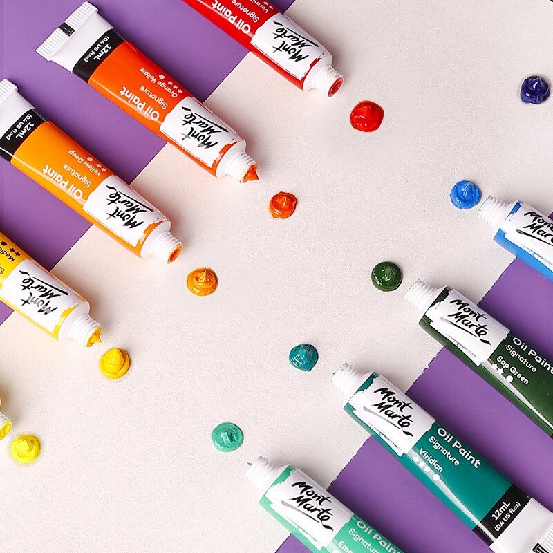 Bộ Sơn Dầu Mont Marte 12 Màu x 12ml - Oil Paints